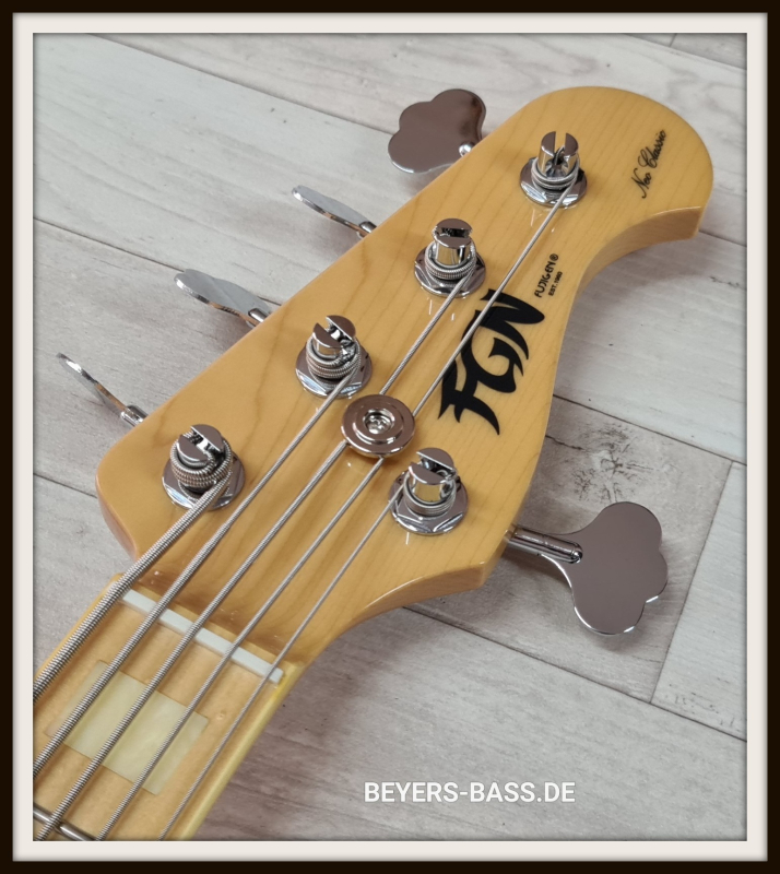 FGN Neo Classic JB-100 5-String, Vintage Natural